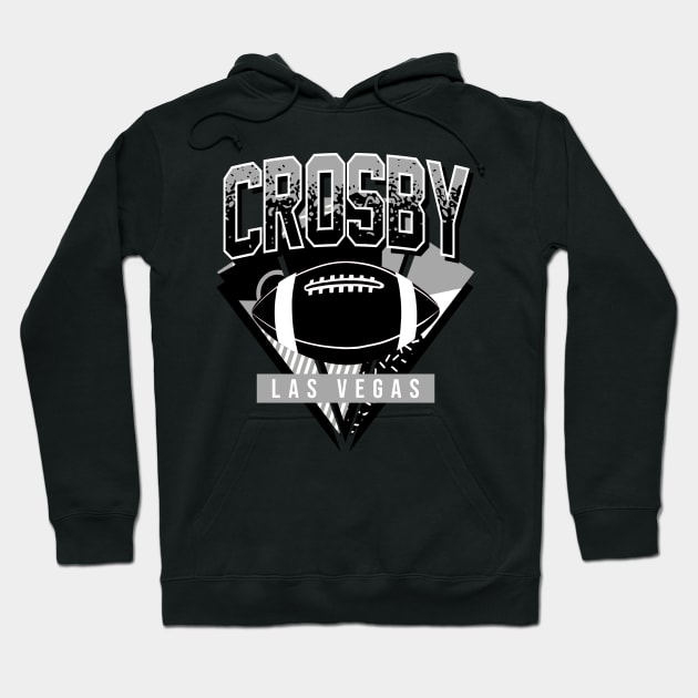 Crosby Las Vegas Football Retro Hoodie by funandgames